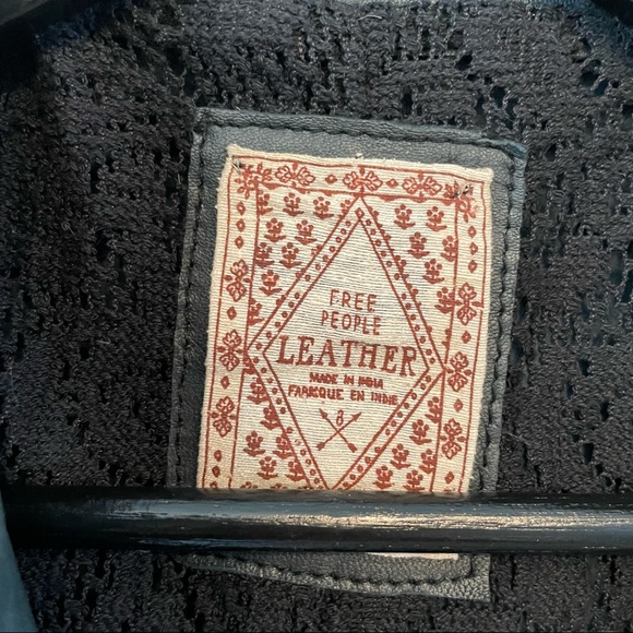 Free People Leather Jacket - Picture 5 of 16
